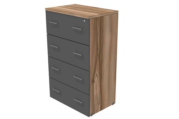 Archivero Horizontal 4 Gavetas Melamina