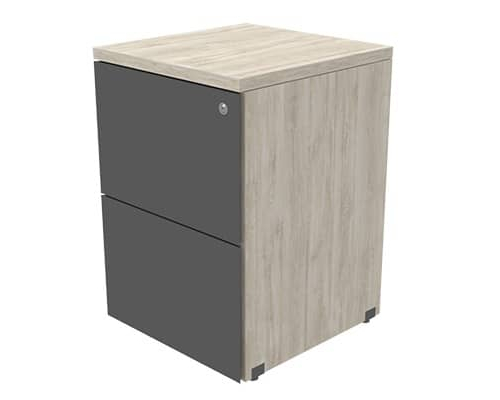 Archivero Vertical 2 Gavetas Melamina SG-006