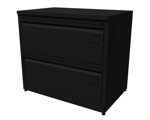 Archivero Metalico Horizontal de 2 Gavetas MT-04