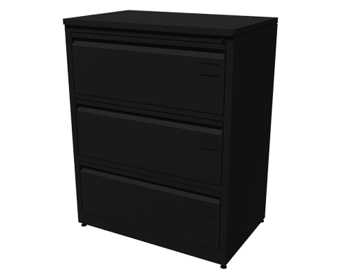 Archivero Metalico Horizontal de 3 Gavetas MT-05