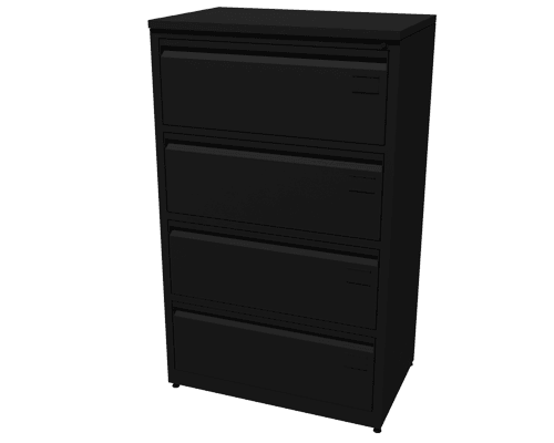 Archivero Metalico Horizontal de 4 Gavetas MT-06