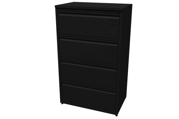 Archivero Metalico Horizontal de 4 Gavetas MT-06