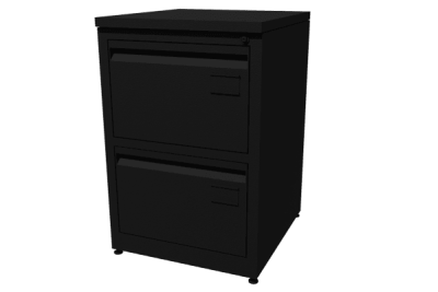 Archivero Metalico Vertical de 2 Gavetas MT-01